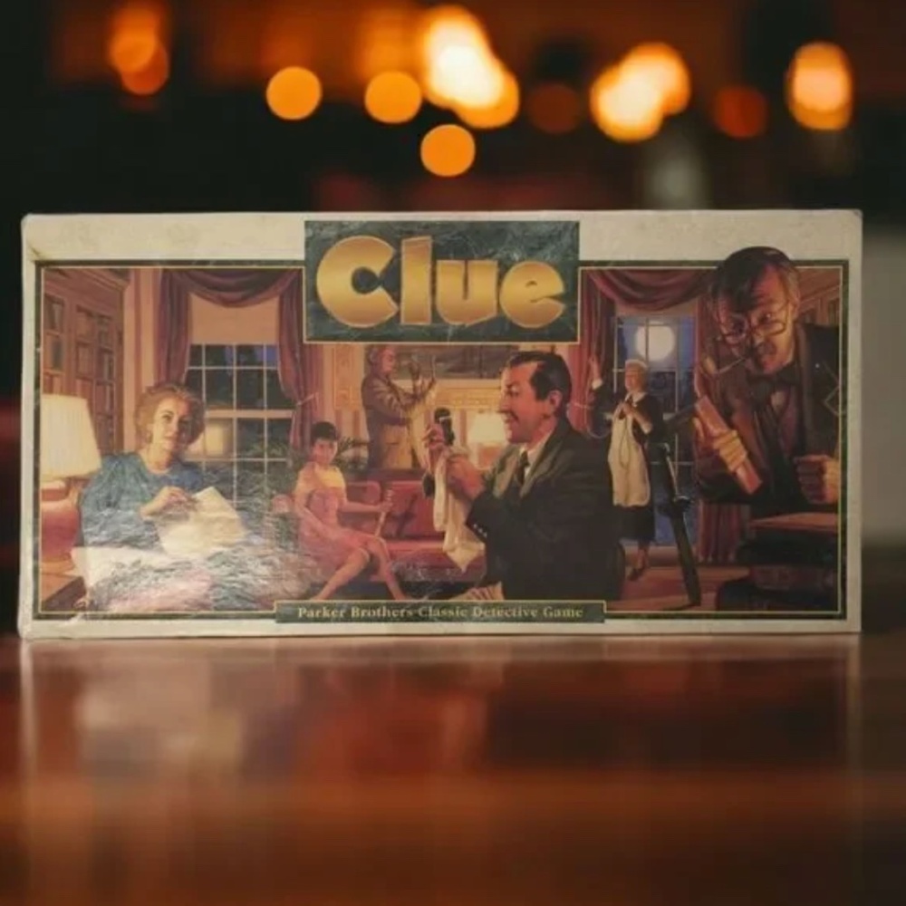 Complete Vintage Clue Board Game 1992 Edition Classic Long Box Parker Brothers